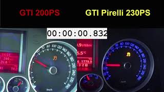 Golf V GTI vs Golf V GTI Pirelli  Acceleration 0160 [upl. by Sugihara82]