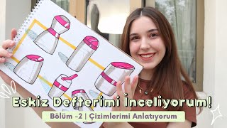 Endüstriyel Tasarımda Çizim Yeteneği Önemli Mi  Eskiz defterimi inceliyoruz2  Çizim Sürecim👩🏼‍🎨 [upl. by Anaylil]