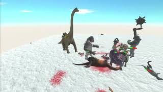 HERBIVORE DINOSAURS FACTION vs ALL FACTIONS ANIMAL REVOLT BATTLE SIMULATOR [upl. by Arikahs572]