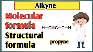 Alkyne  Alkyne molecular formula and structural formula  chemistry basic [upl. by Nnaarat]