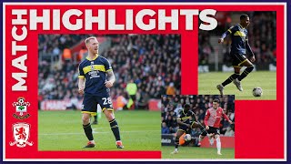 Match Highlights  Southampton 1 Boro 1  Matchday 39 [upl. by Winfield]