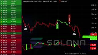 🟢 SOLANA  sol usdt  LIVE EDUCATIONAL CHART 🟢 5 MINUTE TIME FRAME [upl. by Lehsar424]