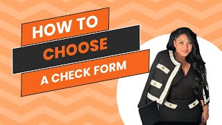 How to Choose Check Format in Studio Designer [upl. by Nikolai754]