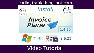 Install InvoicePlane v1410 on Windows 7 localhost XAMPP 56 open source PHP invoices software byAO [upl. by Ah673]