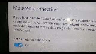 how to turn on metered connection in windows 10 laptop [upl. by Yran521]