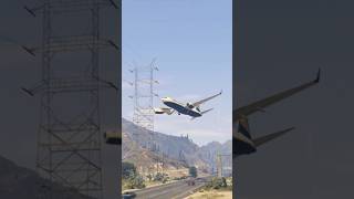 quotUnbelievable LowFlying Plane Hits Pole Wing Breaks Offquot GTA 5 [upl. by Hyrup]