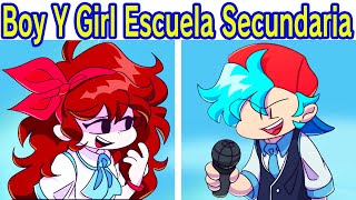 Friday Night Funkin  BF Conoce A GF En La Escuela Secundaria Semana Completa  Escenas [upl. by Fronniah114]