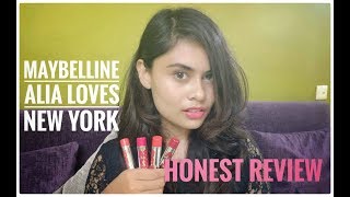 MAYBELLINE ALIA LOVES NEW YORK BABY LIPS  HONEST REVIEW  HOT OFF THE ACCESS [upl. by Elfont555]