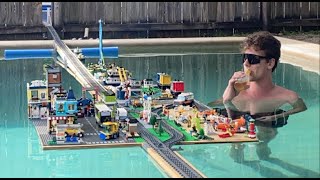 Lego Garden Train Set Ride thats 120m  393feet long [upl. by Norha]