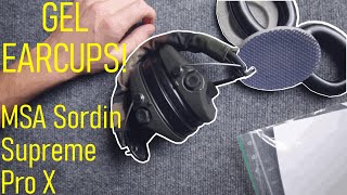 MSA Sordin Supreme Pro X  HOW TO CHANGE EARCUPS [upl. by Aihseyt]