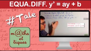 Résoudre une équation différentielle du du type yayb 2  Terminale [upl. by Cooperman]