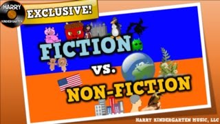 Fiction vs Nonfiction song for kids about distinguishing fiction vs nonfiction texts [upl. by Ioved]