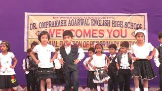 Dr omprakash agarwal english high school annual function 2019 we like the partyJr KG [upl. by Farlee633]