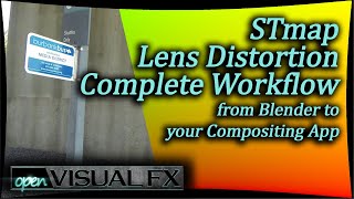 Blender STmap Lens Distortion Workflow [upl. by Putscher]