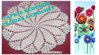 Tapete redondo tejido con crochet paso a paso en español [upl. by Afnin545]