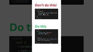 Don’t Use Hardcoded Styles Use CSS Variables Instead [upl. by Lavro]