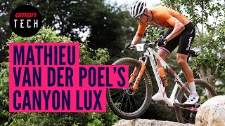 Mathieu Van Der Poels Canyon Lux XC Race Bike  GMBN Tech Pro Bike Check [upl. by Aicertal734]