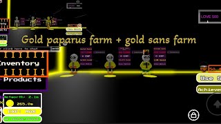 ut heroes 2 gold sans and paparus drops [upl. by Let]