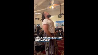 Unique Adhan rendition in US mosque goes viral [upl. by Enitsrik]