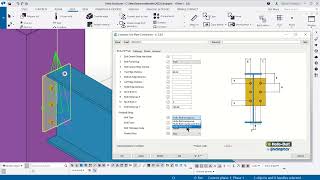 How to use the HolloBolt on end plates within Trimble Tekla [upl. by Eatnwahs]