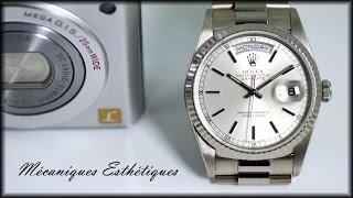 Rolex DayDate 18239 1998 Silver Dial Box amp Papers [upl. by Solberg400]