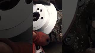 Putting a new brake disk  automobile autofix automotive mechanic diy fix carmodification [upl. by Otxis]