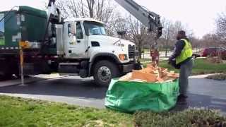 The Bagster in action A portable dumpster and a great idea Waste Management [upl. by Chaney601]