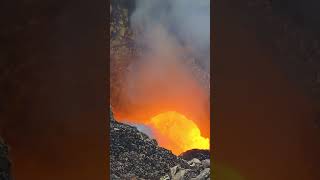 Masaya volcano 02 Masaya volcano Nicaragua Lavalake short shortsvideo AventureVolcans [upl. by Barnabas]