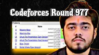 CODEFORCES ROUND 977 Div 2 [upl. by Jillene]