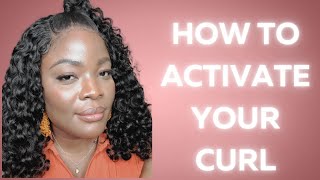 How to activate your curl 😍 [upl. by Helsie]