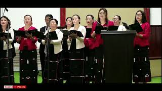 Kohima Sümi Baptist Church LMST CHOIR sings a departure song to Rev Dr HOKHETO CHOPHY [upl. by Hairacaz]