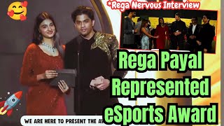 Rega amp Payal Cute Interview Together🥰  Represented Award At eSports Awards 🥰 rega regaltos payal [upl. by Nnyw71]