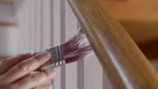 How to Paint a Staircase Walkthrough  Benjamin Moore [upl. by Adli]