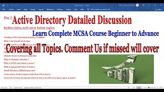 What is Active Directory  What is NTDS  What is Sysvol  In Hindi  Day 2 Part 14 [upl. by Muire]