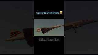 Normal afterburners vs Concorde afterburners avaition f22 f35 concorde [upl. by Hadeehsar]