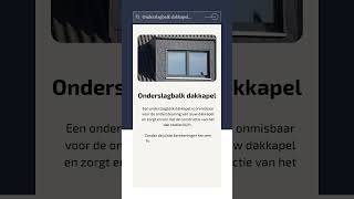 Waarvoor dient een onderslagbalk dakkapel [upl. by Valaree584]