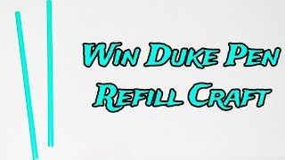 WIN DUKE PEN REFILL CRAFT  GOLDEX PEN REFILL CRAFT  Keyring from pen refill  Pen refill keyring [upl. by Anehsuc406]