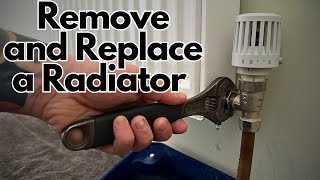 How to Remove and Replace a Radiator For Decorating  No Draining Required [upl. by Enerehs]