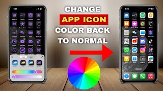 How To Change App Icon Color Back To Normal in iOS 18 [upl. by Patricio]