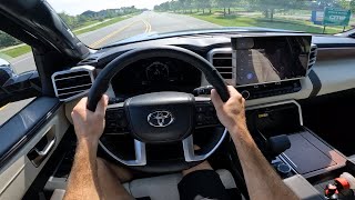 2024 Toyota Tundra 1794 TRD Offroad POV Drive Impressions and ASMR [upl. by Acinhoj]