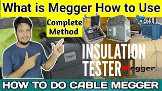 Cable Megger test in Hindi with test values Megger testing procedure for cable amdsolar megger [upl. by Airtina572]