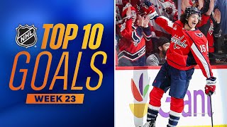 Top 10 Goals from Week 23 202324 NHL Season [upl. by Ennairam]