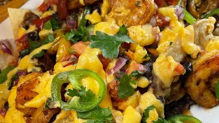 Cheesy Shrimp Nachos [upl. by Reidar]