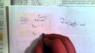 Finding Molar Mass from Vapor Pressure Z1147 [upl. by Ahsiekyt]