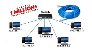 Create LAN Network Connecting Computer in Networking or share the resources [upl. by Frayne]