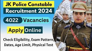 Police Constable Recruitment 2024  new police bharti 2024 [upl. by Tica]