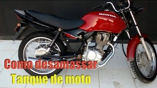 Como desamassar tanque de moto parte 1 [upl. by Seif712]