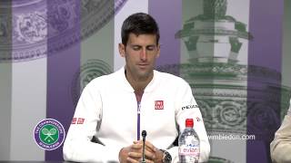 Novak Djokovic SemiFinal Press Conference [upl. by Scales]