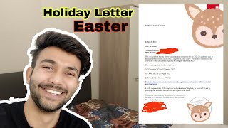 HOW GET HOLIDAY LETTER FROM UNIVERSITY IN UK  HOW TO APPLY HOLIDAY LETTER  EASTER HOLIDAY LETTER [upl. by Dupuis]