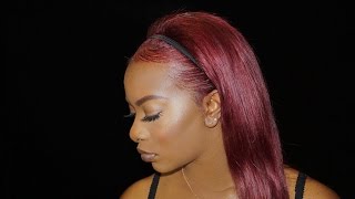 How I got my Red Magenta Hair Color  LOreal HiColor HiLights in Magenta [upl. by Ahsekyt87]